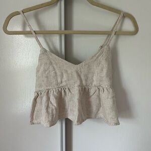 Petal & Pup Cream Ruffle Camisole
